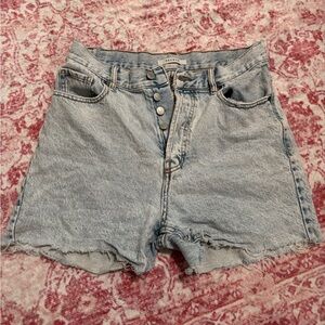 PacSun Light Wash High Waisted Jean Shorts
